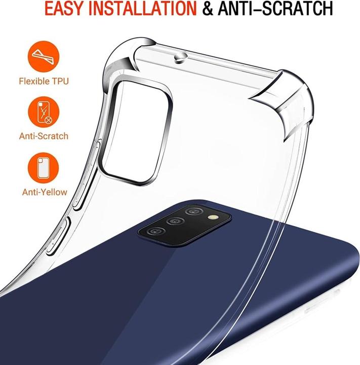 Produktbild Screenguard Samsung Galaxy A03s Hülle Crystal Soft Airbag Bumper (Samsung Galaxy A03s)