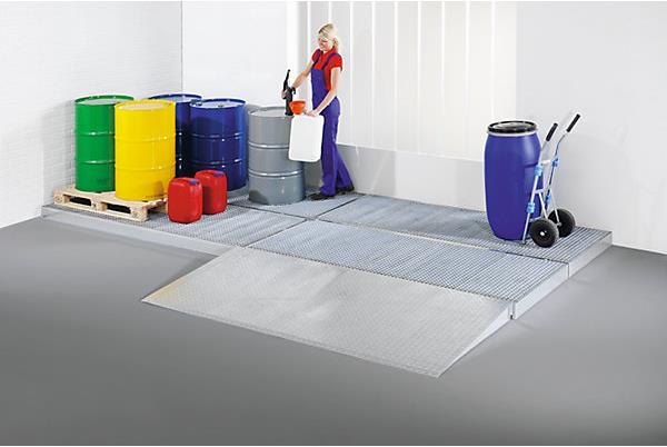 Produktbild kaiserkraft Flachwanne aus verzinktem Stahl