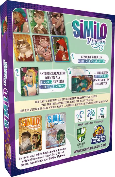 Produktbild Horrible Guild HR002 - Similo - Märchen, Kartenspiel, 2+ Spieler, ab 7 Jahren (DE-Ausgabe) (Deutsch)