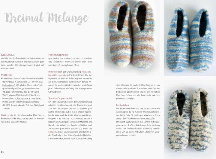 Produktbild Hausschuhe stricken & filzen (Deutsch, Sabine Abel, Karoline Hoffmeister, Annette Diepolder, 2023)