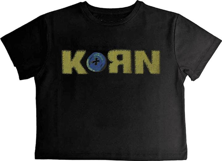 Actual product image Korn Womens/Ladies Doll Issues Crop Top (M)