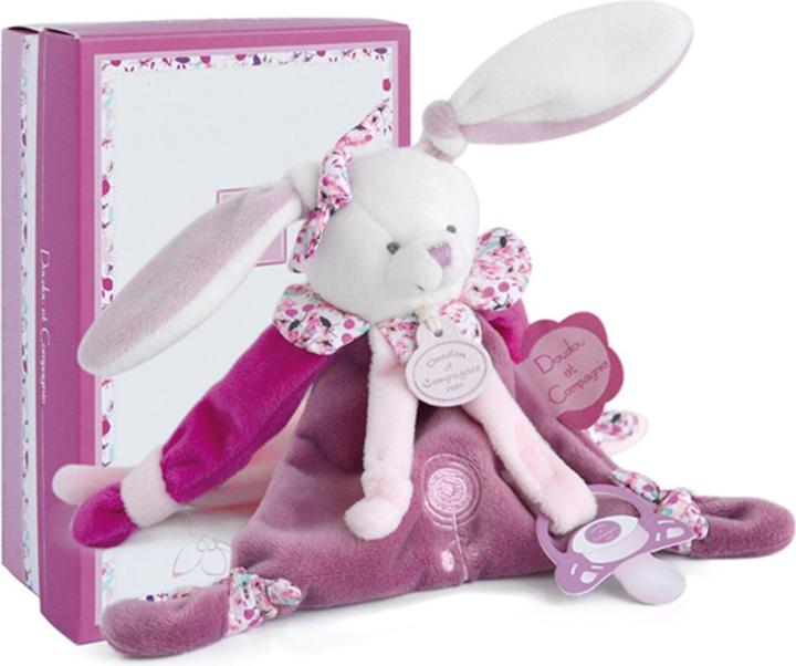 Immagine prodotto Doudou et Compagnie Coniglietto ciliegia con porta ciuccio (20.50 cm)