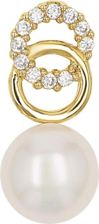 Produktbild Amor Anhänger für Damen, Gold 375, Zirkonia synth., Süsswasserzuchtperle (Gold 375, 9 ct)