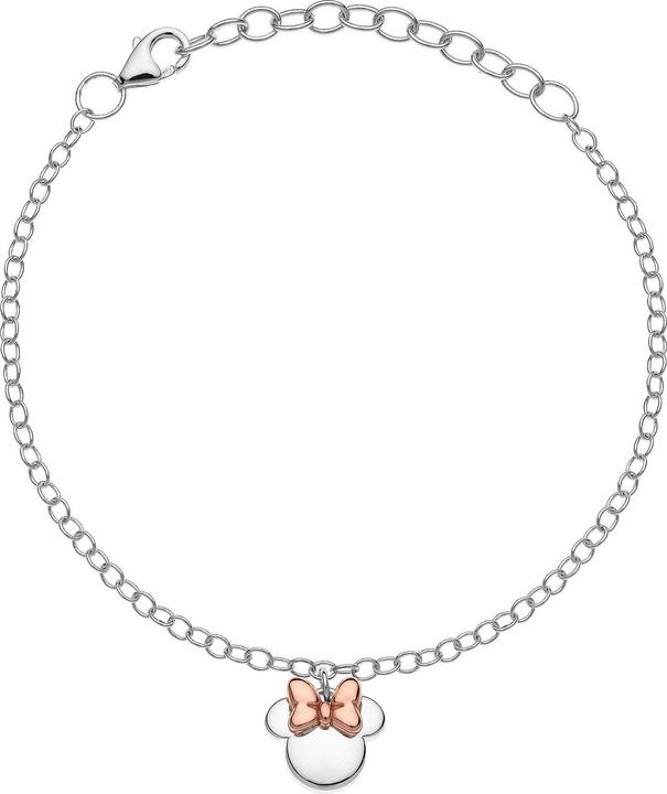 Actual product image Disney Minnie Mouse bracelet, 925 sterling silver (17.50 cm, 925 sterling silver)