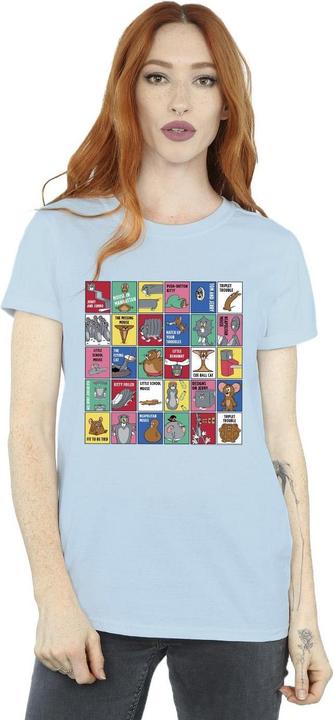 Immagine prodotto Tom & Jerry Grid Squares Maglietta Ampia Donna (M)
