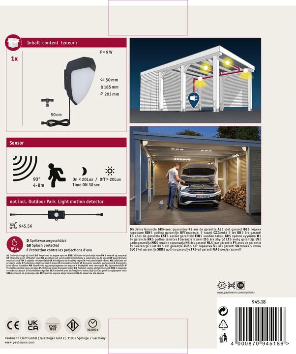 Actual product image Paulmann Ikosea (300 lm, IP44)