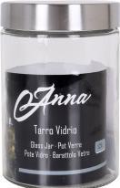 Actual product image Anna glass jar lid 1.25lt steel. (1.25 l)