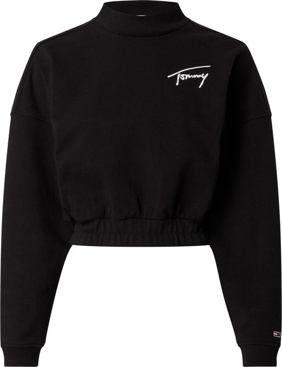 Actual product image Tommy Hilfiger Tjw Bxy Crop Signature turtleneck jumper for women (M)