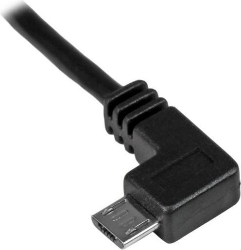 Produktbild StarTech Micro USB Lade- und Sync-Kabel St/St - Links gewinkelt Micro-USB - 0,5m (0.50 m, USB 2.0)