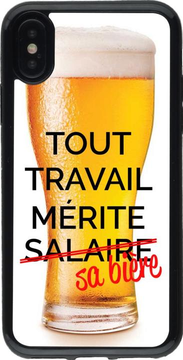 Immagine prodotto PhoneLook Cover Rubber nero Tout travail mérite sa bière (Apple iPhone XS, Apple iPhone X)
