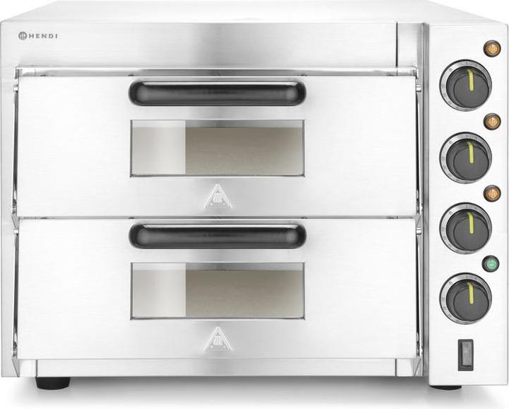 Hendi Doppeldeck-Pizzaofen (Forno elettrico per pizza, Forno per pizza Gastro)