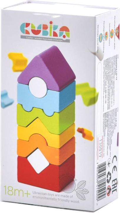 Actual product image Cubika Wood stacking tower small