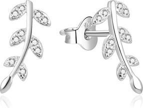 Image du produit Beneto Boucles d'oreilles longitudinales en argent avec zircons AGUP2033 (L)
