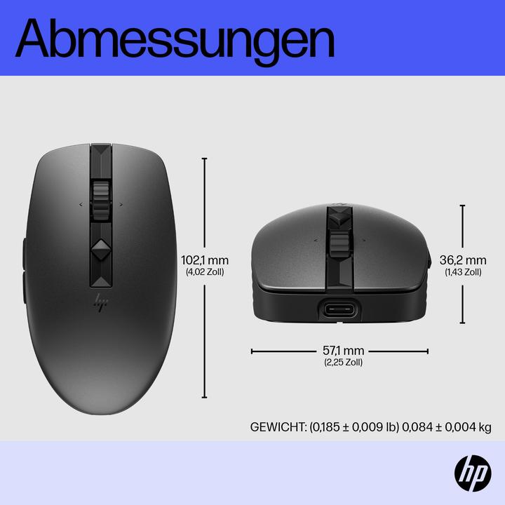 Image du produit HP 715 RECHBL Souris Bluetooth Mult-Dvc (Sans fil)