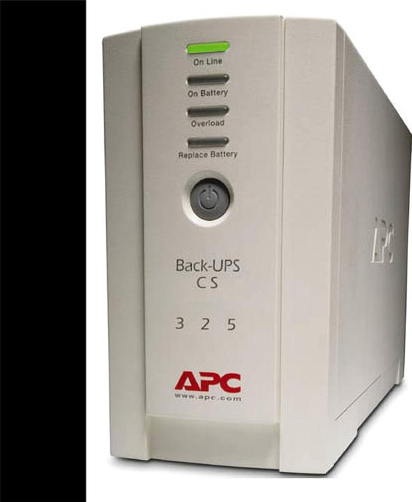 Productafbeelding APC BACK-UPS CS 325VA 230V W/O SW Project (P) (325 VA, 210 W, Standby UPS)