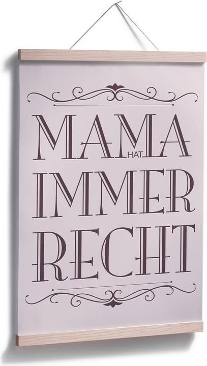 Image du produit Trenddeko Maman a toujours raison - 02 (30 x 45 cm)
