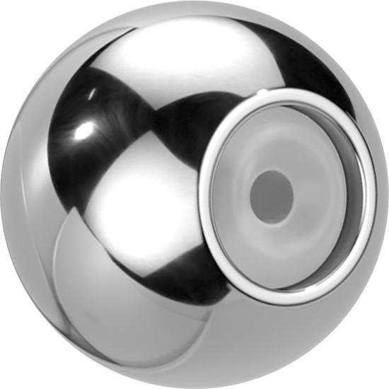 Produktbild Star Piercing Ohrstecker Verschluss Kugel silber (Titan G23, ohne Messing)