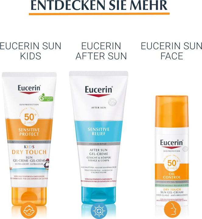 Actual product image Eucerin SUN Allergy Protect Face & Body SPF 50+ (Suntan cream, SPF 50, 150 ml, 176 g)