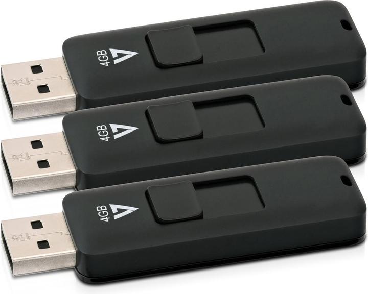Actual product image V7 VF24GAR-3PK-3E (4 GB, USB-A, USB 2.0)