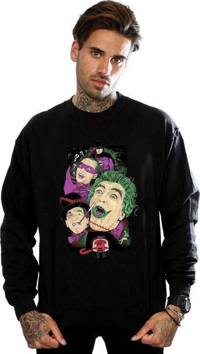 Actual product image Mens Batman TV Series Rogues Gallery Cotton Sweatshirt (L)