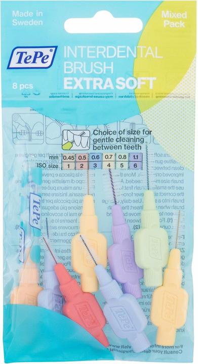 Actual product image TePe Interdental brushes Extra Soft Mixpack ISO 1-6 (8 x, 1.10 mm)