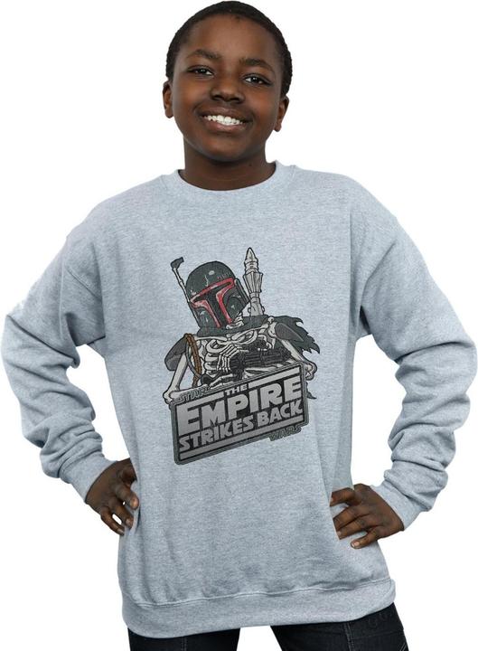 Actual product image Star Wars Boys Boba Fett Skeleton Sweatshirt (128)