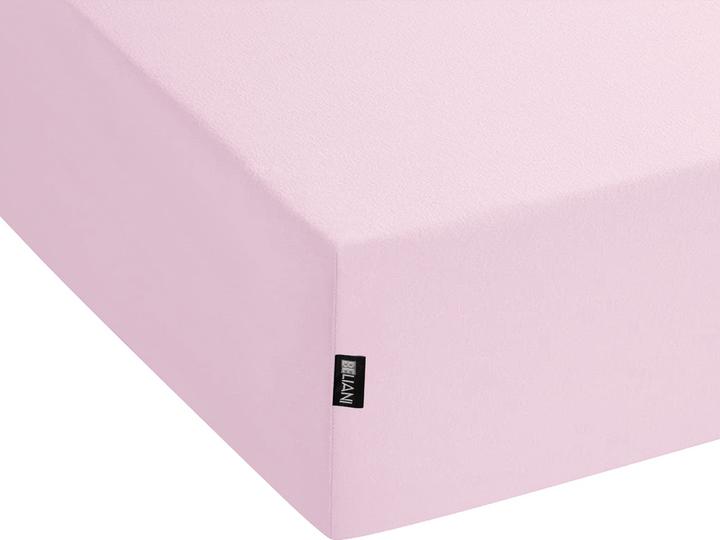 Produktbild Beliani Spannbettlaken Baumwolle rosa 140 x 200 cm JANBU (140 x 200 cm)