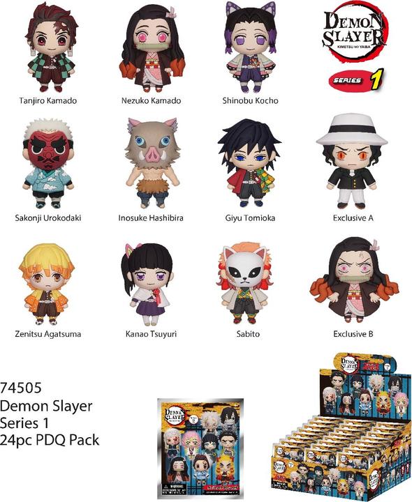 Image du produit Monogram Int. Demon Slayer: Kimetsu no Yaiba présentoir porte-clés sac à dos (24)