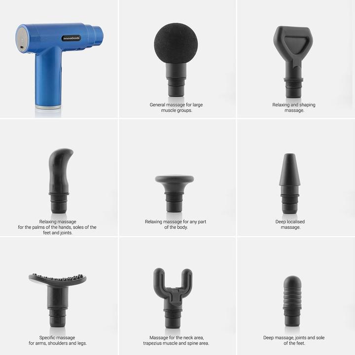 Immagine prodotto InnovaGoods Mini pistola per il rilassamento e il recupero muscolare Relmux