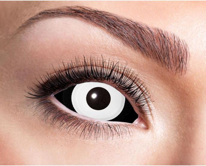 Produktbild Eyecatcher Kontaktlinsen Sclera weiss/schwarz (Weiss, Schwarz)