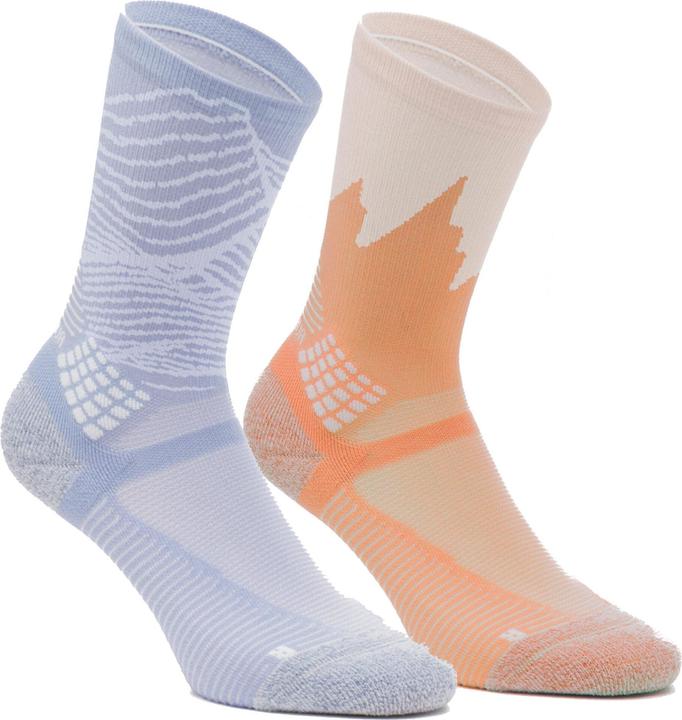 Produktbild Quechua Wandersocken hoch 2 Paar - Hike 500 grau/orange (39, 42)