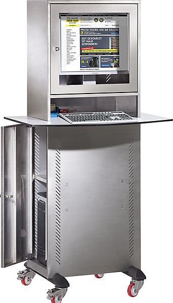 Image du produit eurokraft pro Armoire PC en acier inoxydable (60 cm, 162.50 cm)
