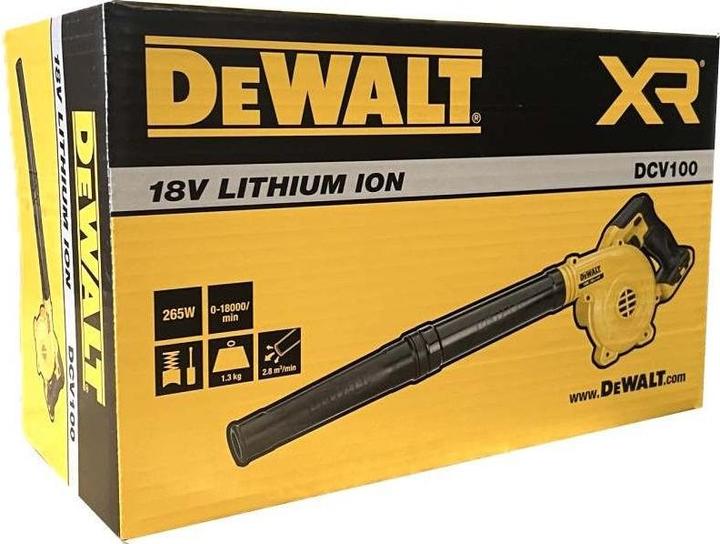 Produktbild DeWalt Gebläse kompakt Cordless XR DCV100-XJ (Akkubetrieb, Laubbläser)