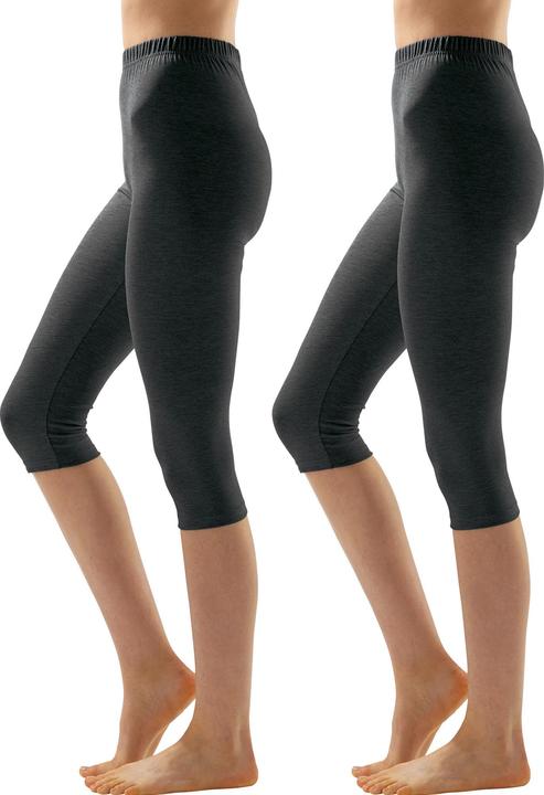 Erwin Müller Damen-Capri-Leggings 2er-Pack