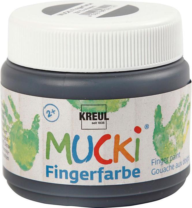 Productafbeelding Mucki Vingerverf (Black, 150 ml)