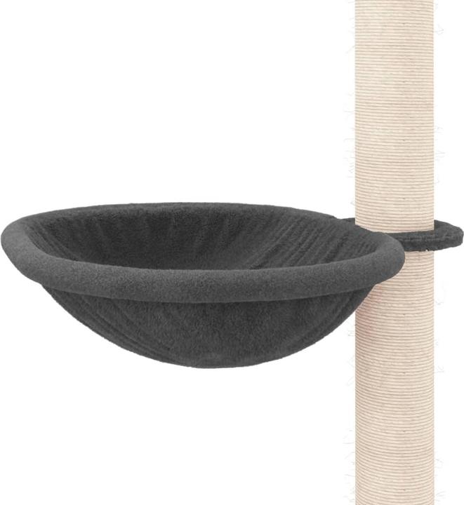 Produktbild VidaXL Kratzbaum Deckenhoch Dunkelgrau 263,5-289,5cm Katzenbaum Kletterbaum (289.50 cm, Dunkelgrau)