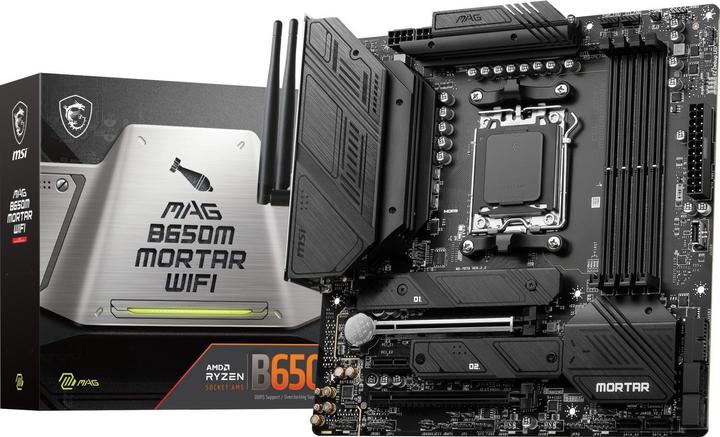 Actual product image MSI MAG B650M Mortar WIFI (AM5, AMD B650, mATX)