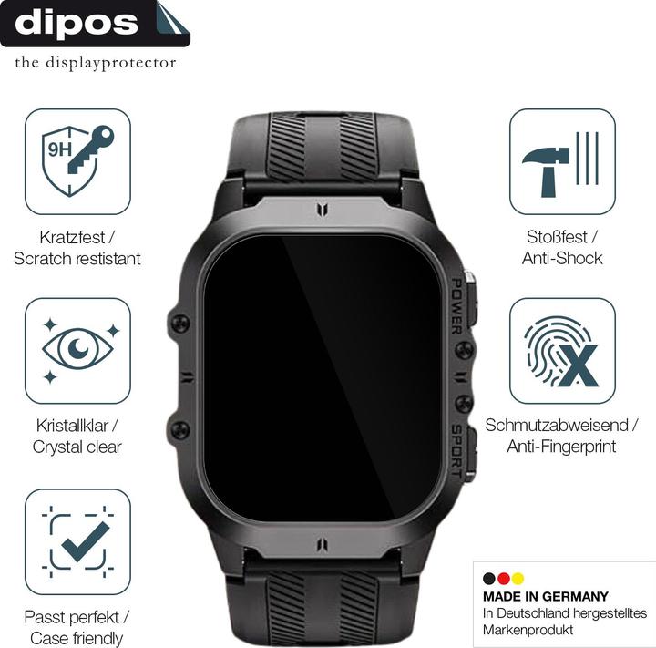 Produktbild Dipos Anti-Shock Displayschutz 9H