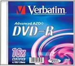Image du produit Verbatim DVD-R Slim 4.7Gb (1 x)