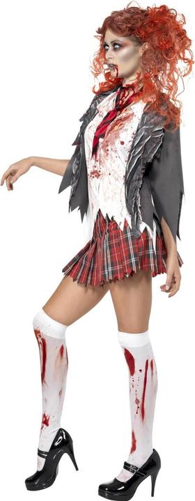 Actual product image Smiffys Womens/Ladies High School Horror Zombie School Girl Costume Set (XS)