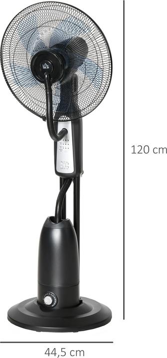Immagine prodotto Homcom Ventilatore a piedistallo con spruzzatore d'acqua