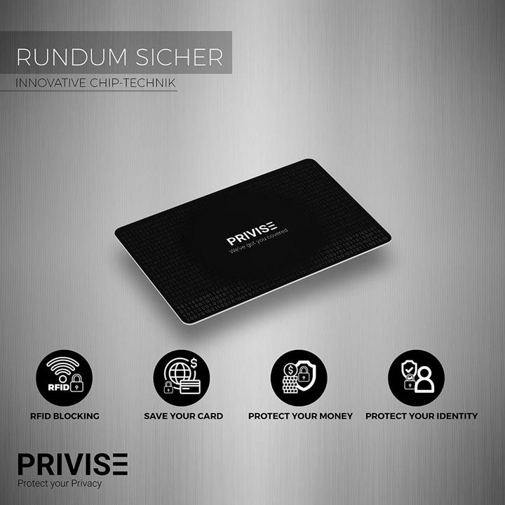 Produktbild Privise NFC/RFID Blocker Schutzkarte für Geldbörse