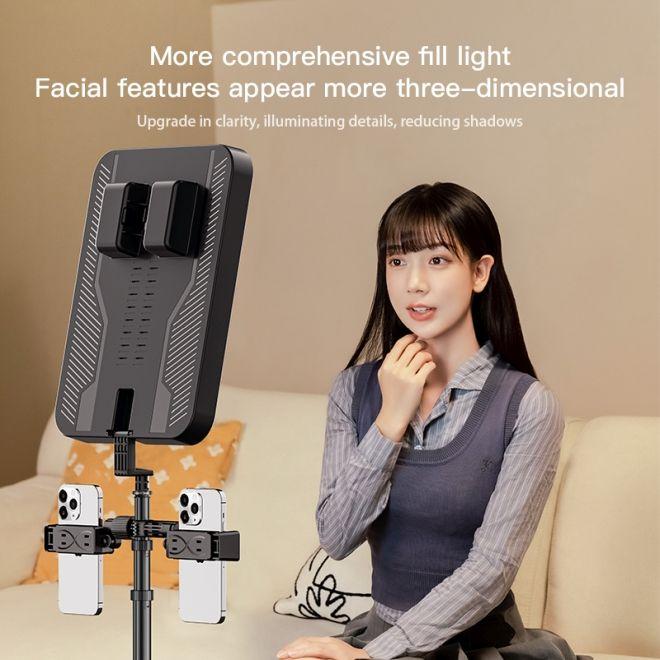 Image du produit Old Shark Pliable 14 pouces LED éclairage vidéo Photo Selfie Light Kit avec Tripode (Lumière vidéo)