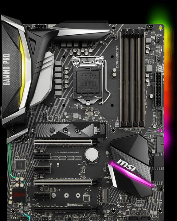 Produktbild MSI Z370 Gaming Pro Carbon Ac (LGA 1151, Intel Z370, ATX)