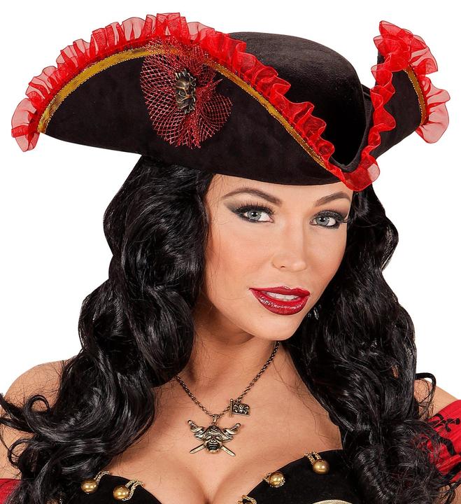 Widmann Chapeau pirate de luxe tricorne femme