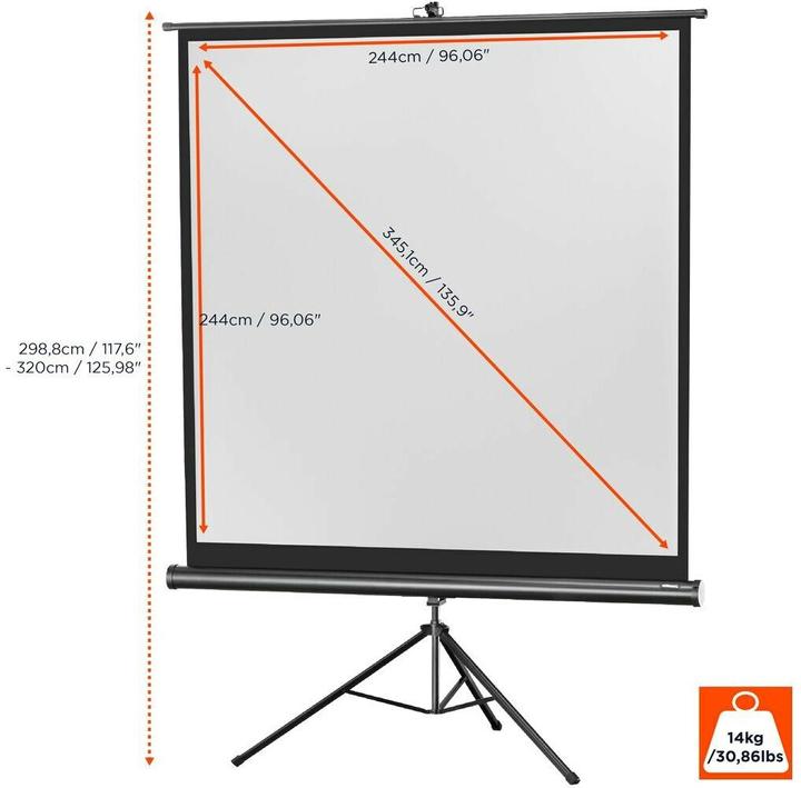 Produktbild Celexon Eco Stativ, Leinwand, 1:1 (135.83", 1:1)