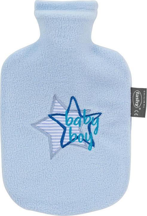 Fashy Kinderwärmflasche Hellblau Baby Boy Flauschbezug Thermoplastik (0.80 l)