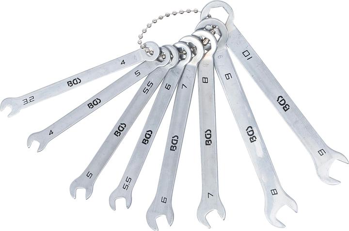 Produktbild BGS Maul-Ringschlüssel-Satz Mini-Ausführung SW 4 - 10 mm 8-tlg. (10 mm)