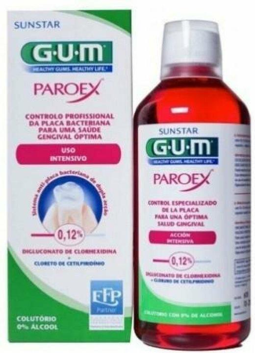 Immagine prodotto GUM SUNSTAR PAROEX Mundspülung 0.12 % chlorhexidine (300 ml, Collutorio)