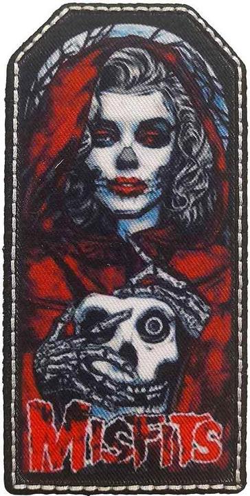 Immagine prodotto Misfits Lady Skull Stampato Tasca a Toppa